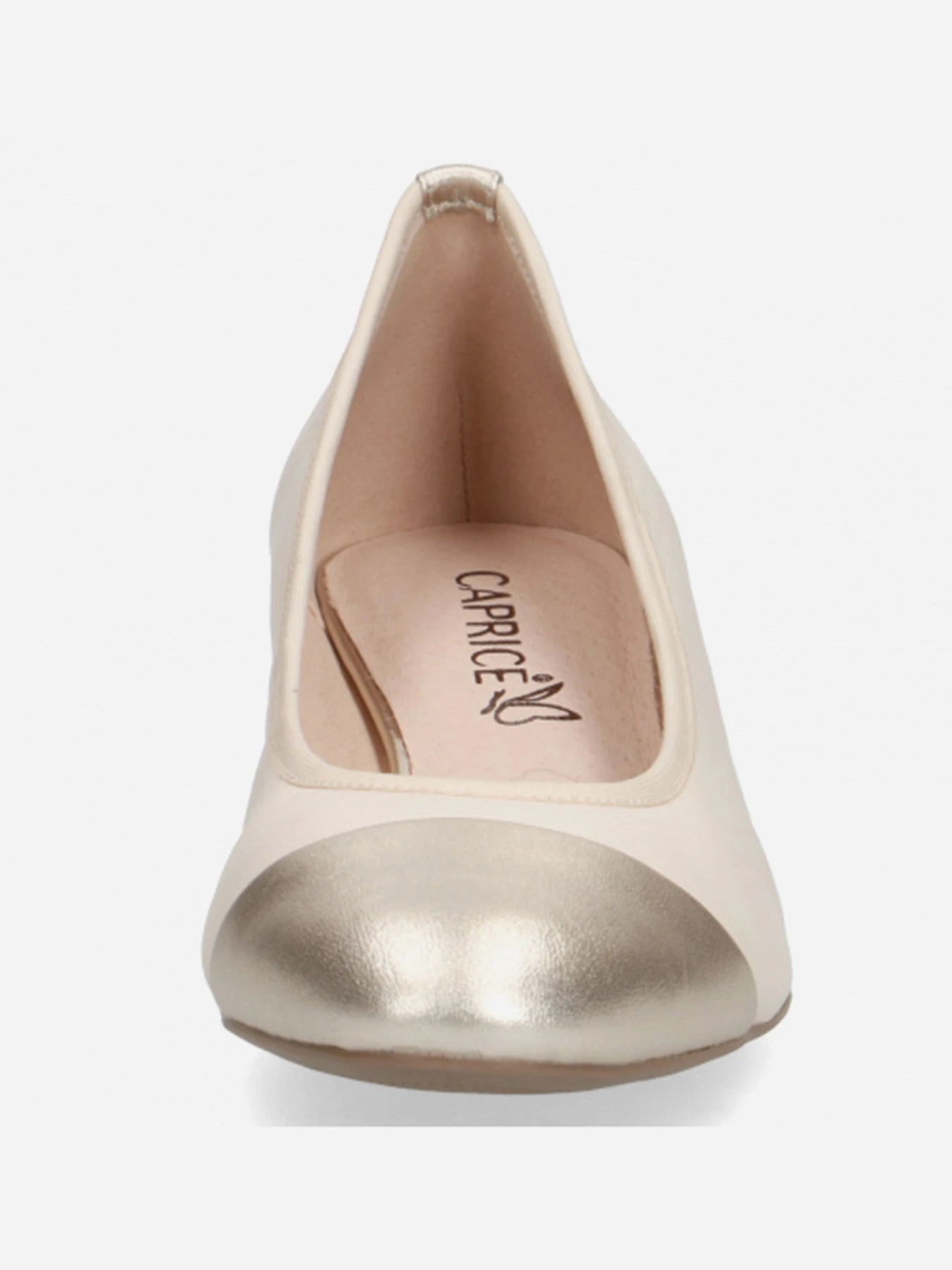 Туфли и лоферы Caprice модель 22300-26-491 CREAM/LT GOLD Фото