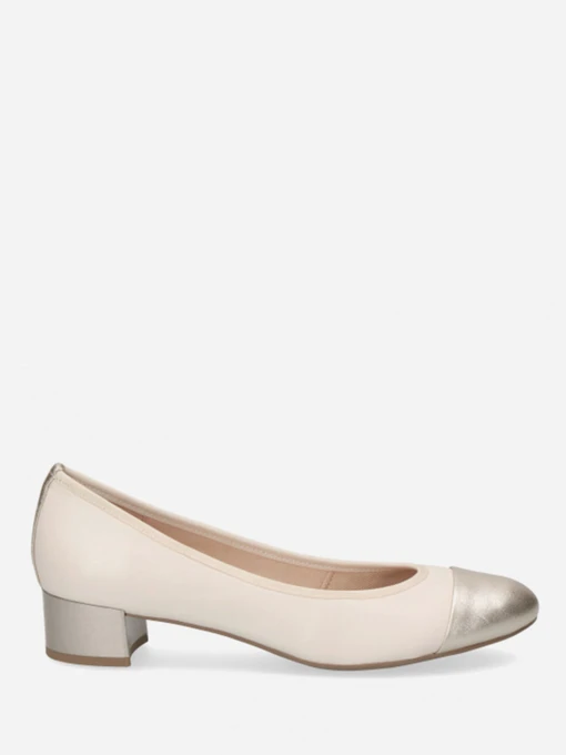 Туфли и лоферы Caprice модель 22300-26-491 CREAM/LT GOLD Фото