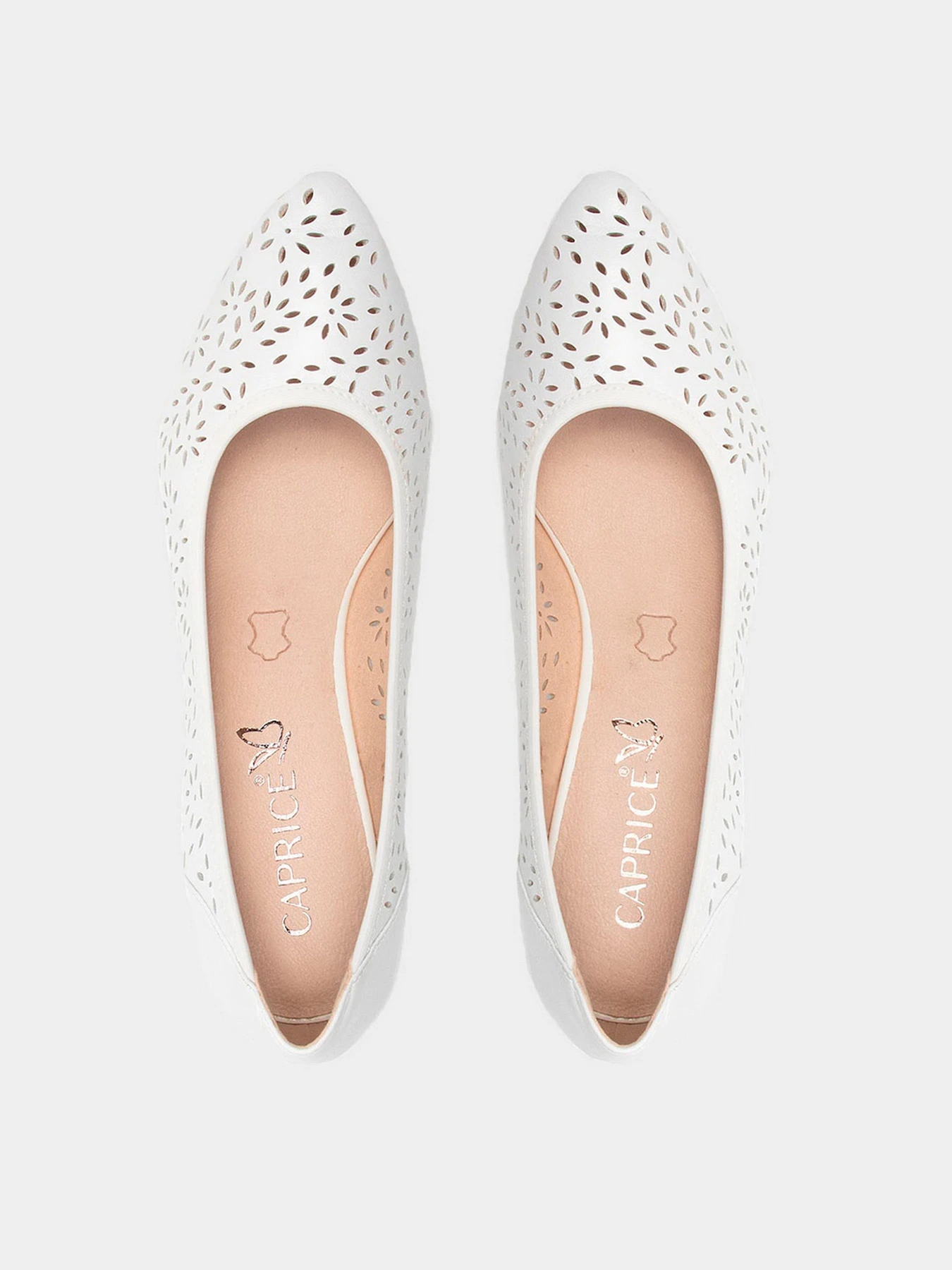 Туфли и лоферы Caprice модель 22503-28-102 WHITE NAPPA Фото