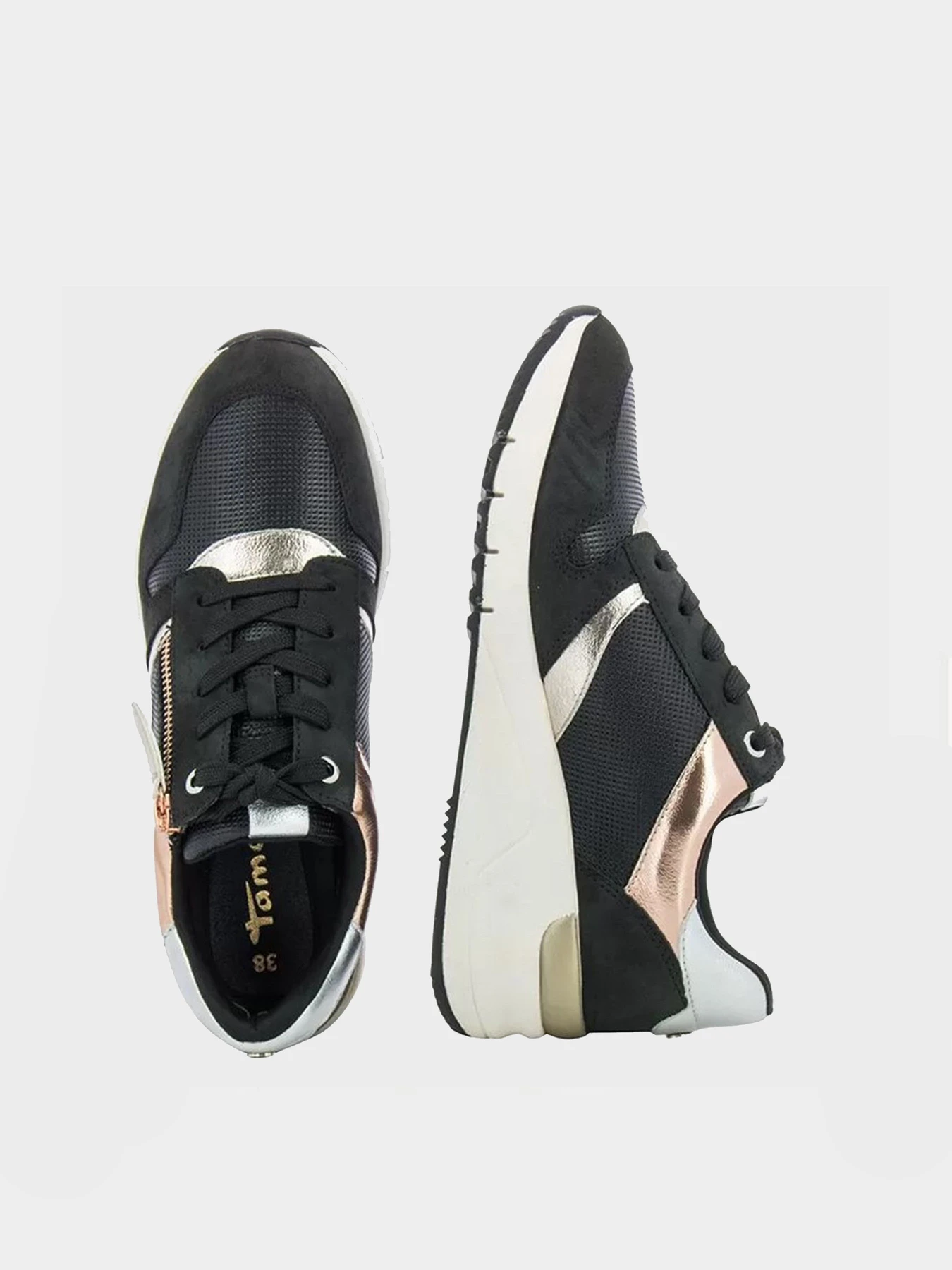 Кроссовки Tamaris модель 23702-28-099 BLK/ROSEGOLD C Кроссовки Tamaris модель 23702-28-099 BLK/ROSEGOLD C Фото