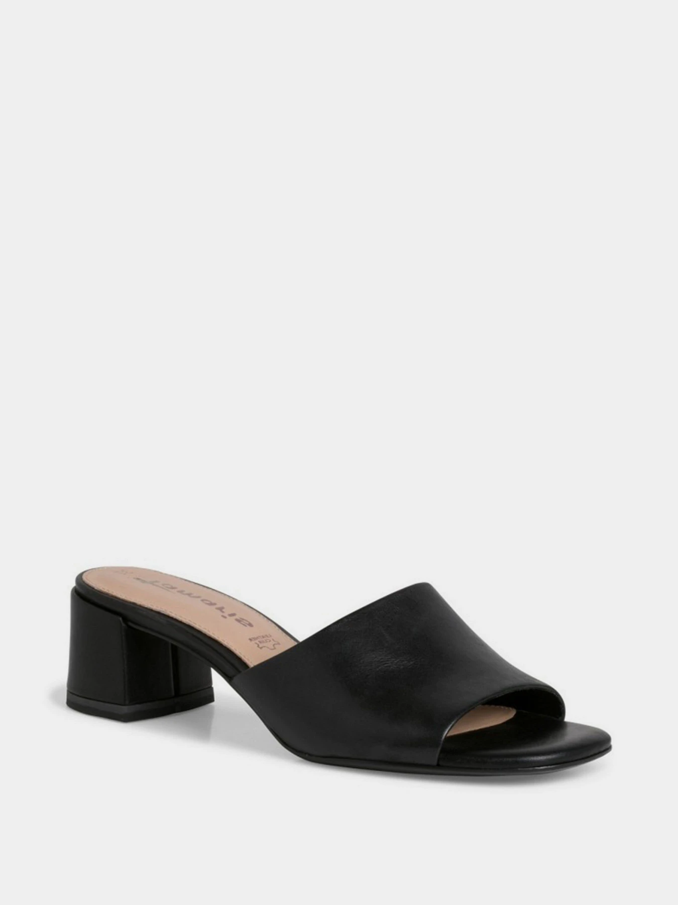 Шлёпанцы Tamaris модель 27204-28-003 BLACK LEATHER Шлёпанцы Tamaris модель 27204-28-003 BLACK LEATHER Фото