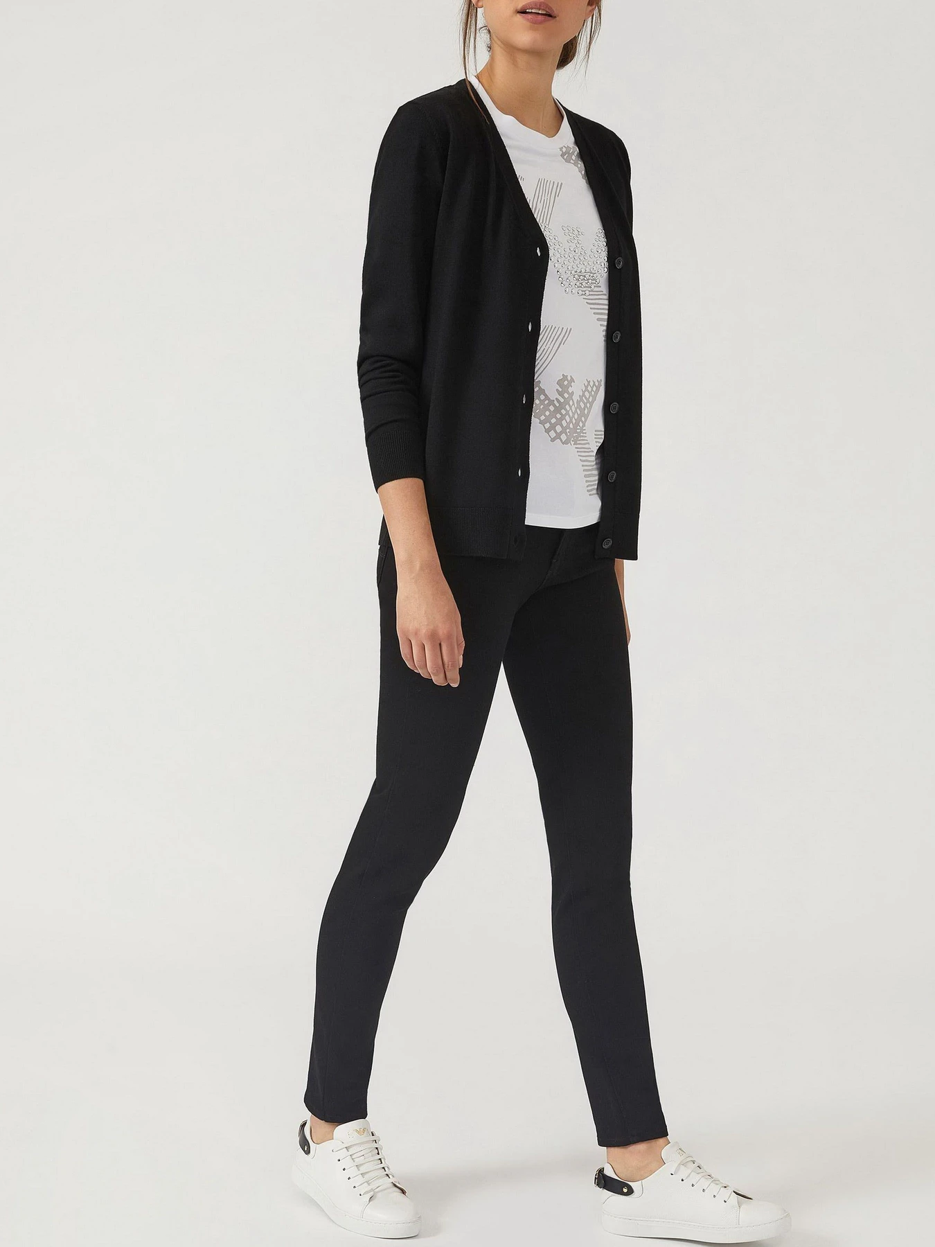 Свитры и кардиганы Emporio Armani модель 8N2MZQ-2M9DZ-0999 Свитры и кардиганы Emporio Armani модель 8N2MZQ-2M9DZ-0999 Фото