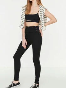 Брюки Trendyol модель THMSS22TA0072/Siyah Фото