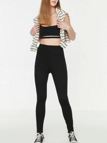 Брюки Trendyol модель THMSS22TA0072/Siyah Фото