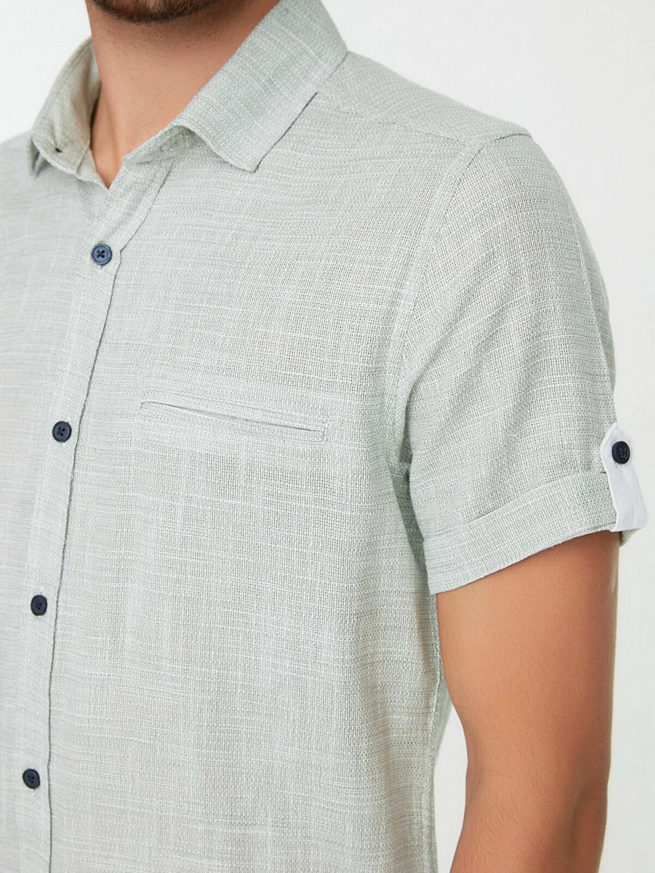 Рубашки Trendyol модель TMNSS20GO0253/Haki Рубашки Trendyol модель TMNSS20GO0253/Haki Фото