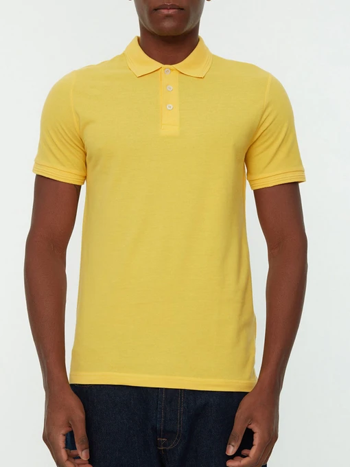 Футболки и поло Trendyol модель TMNSS20PO0009/Sarı Фото