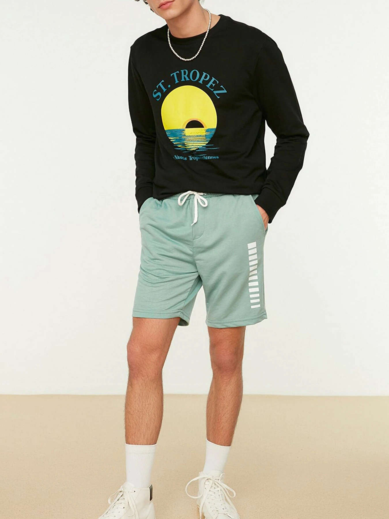 Шорты Trendyol модель TMNSS21SR0137/Mint Фото