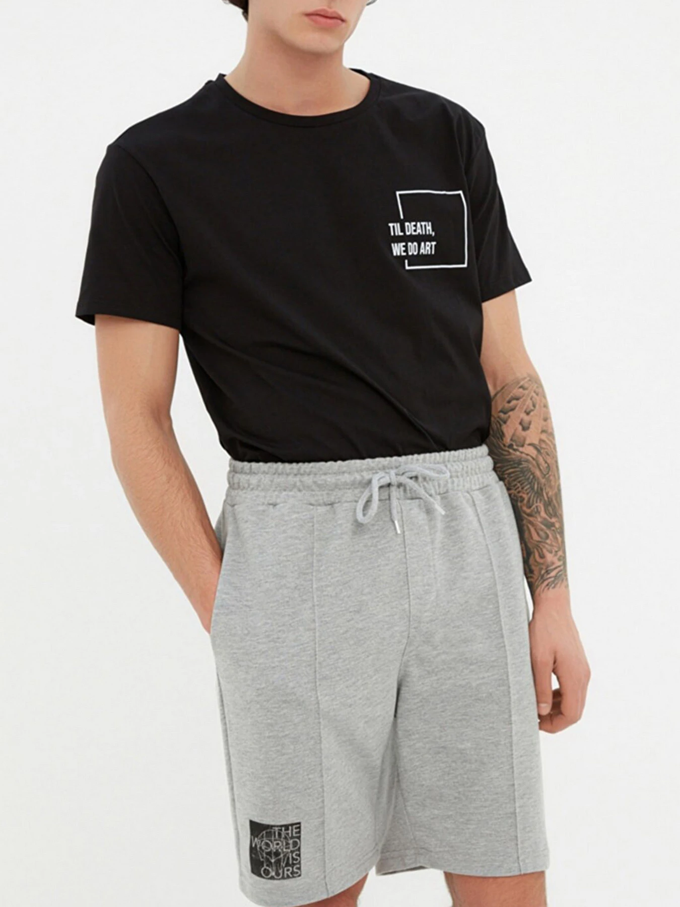 Шорты Trendyol модель TMNSS21SR0212/Gri Фото