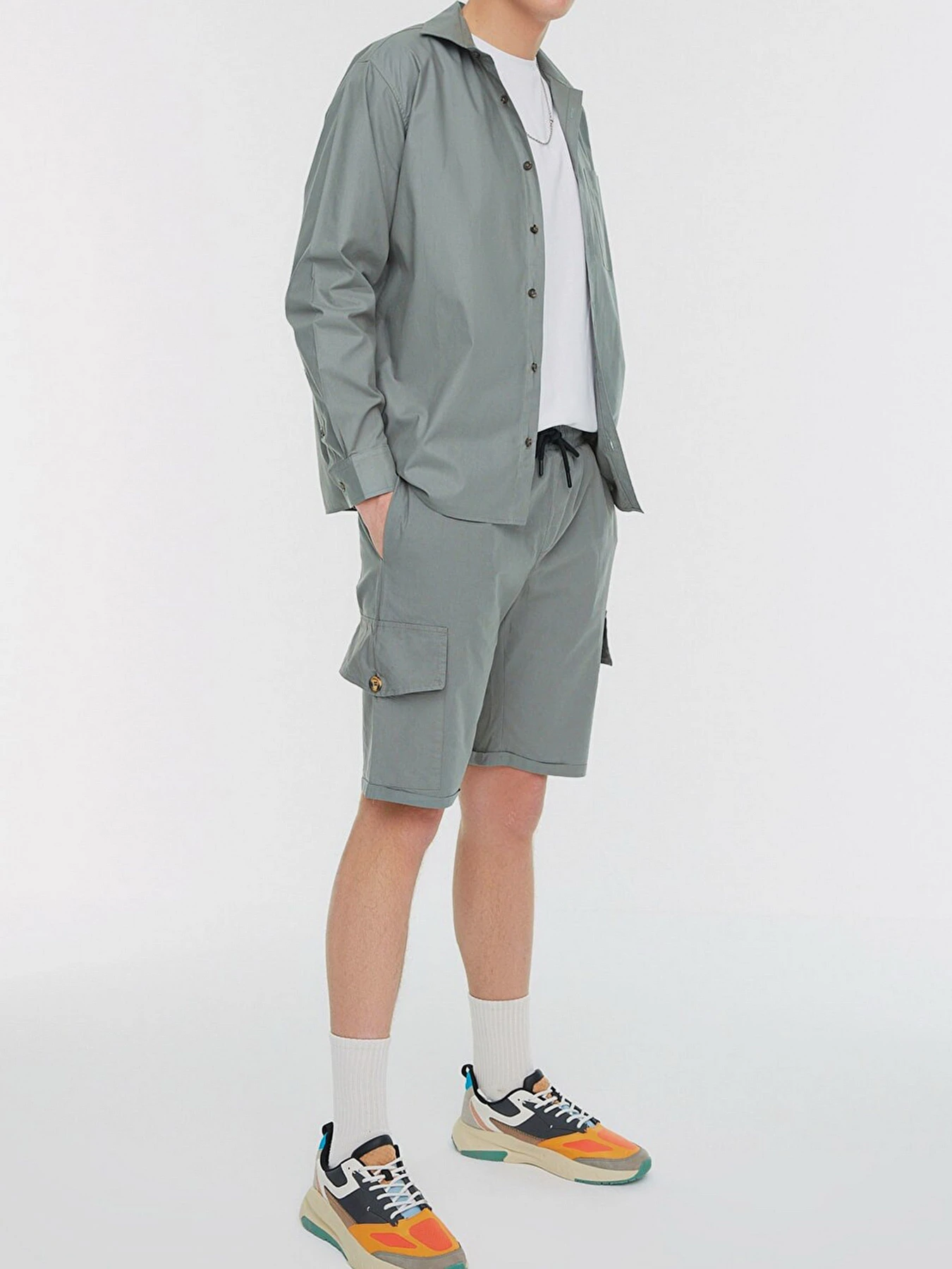 Рубашки Trendyol модель TMNSS22GO0027/Haki Фото