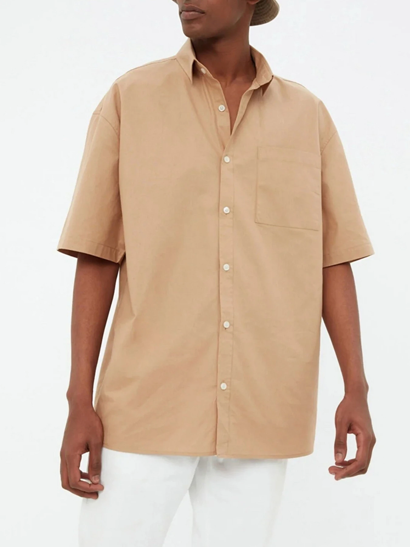 Рубашки Trendyol модель TMNSS22GO0038/Camel Рубашки Trendyol модель TMNSS22GO0038/Camel Фото