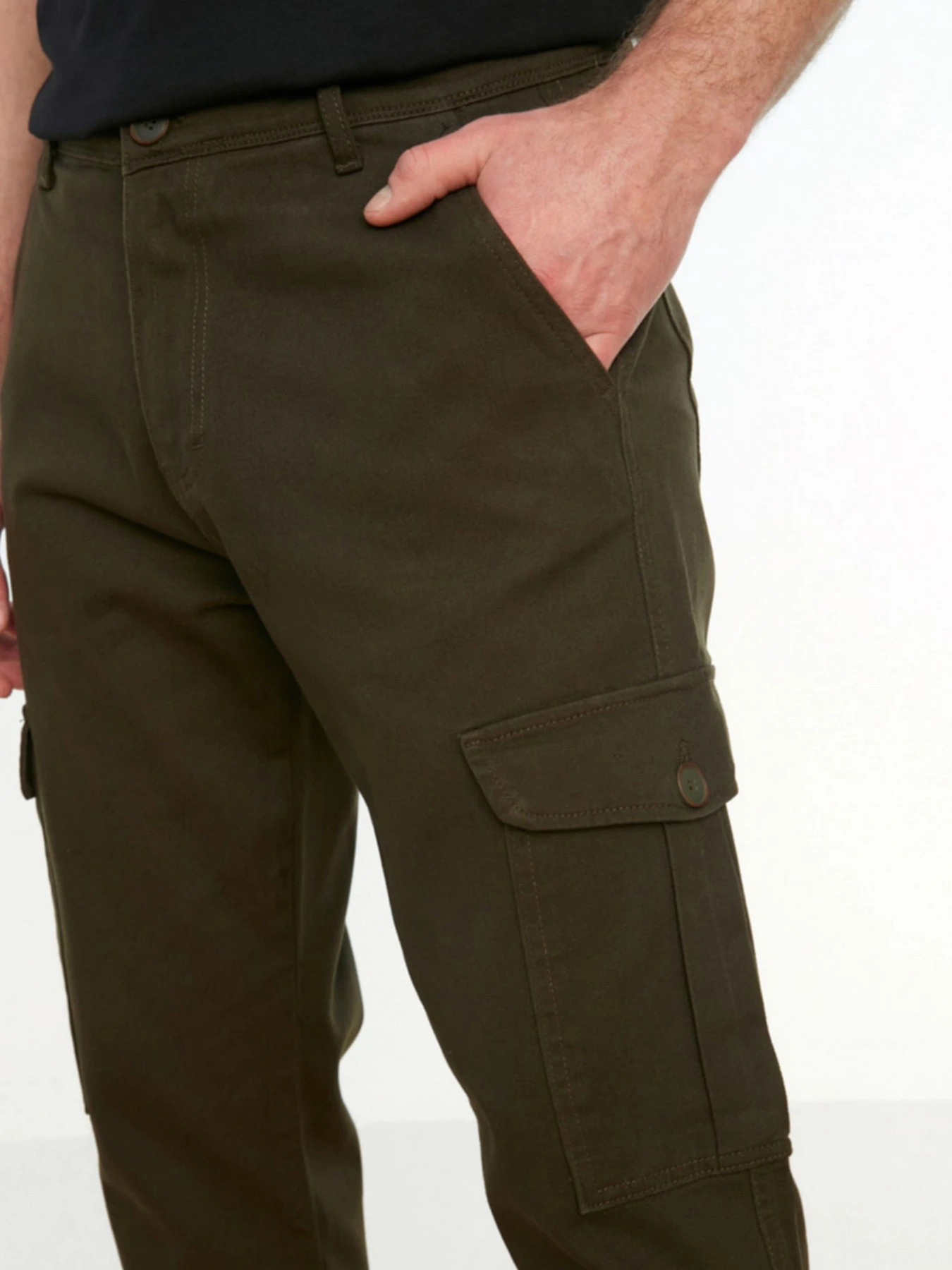 Брюки Trendyol модель TMNSS22PL0036/Haki Фото