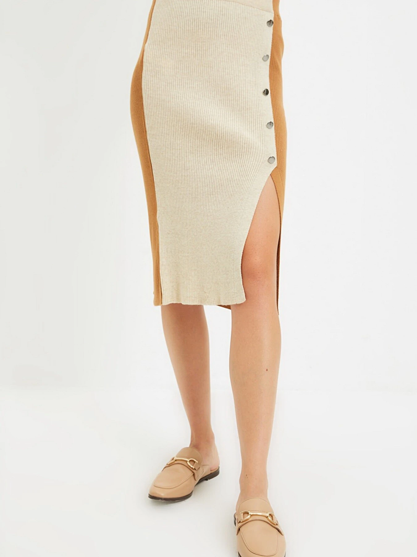 Юбки Trendyol модель TWOAW22ET0039/Camel Фото