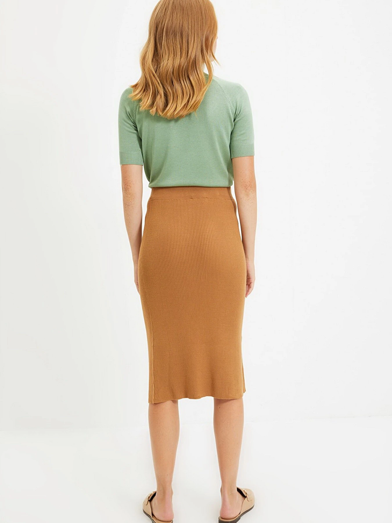 Юбки Trendyol модель TWOAW22ET0039/Camel Фото