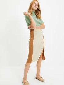 Юбки Trendyol модель TWOAW22ET0039/Camel Фото