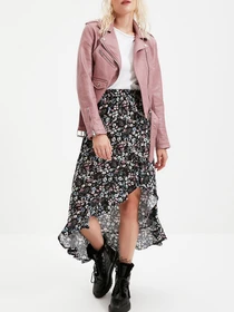 Юбки Trendyol модель TWOSS20ET0166/Mor Фото