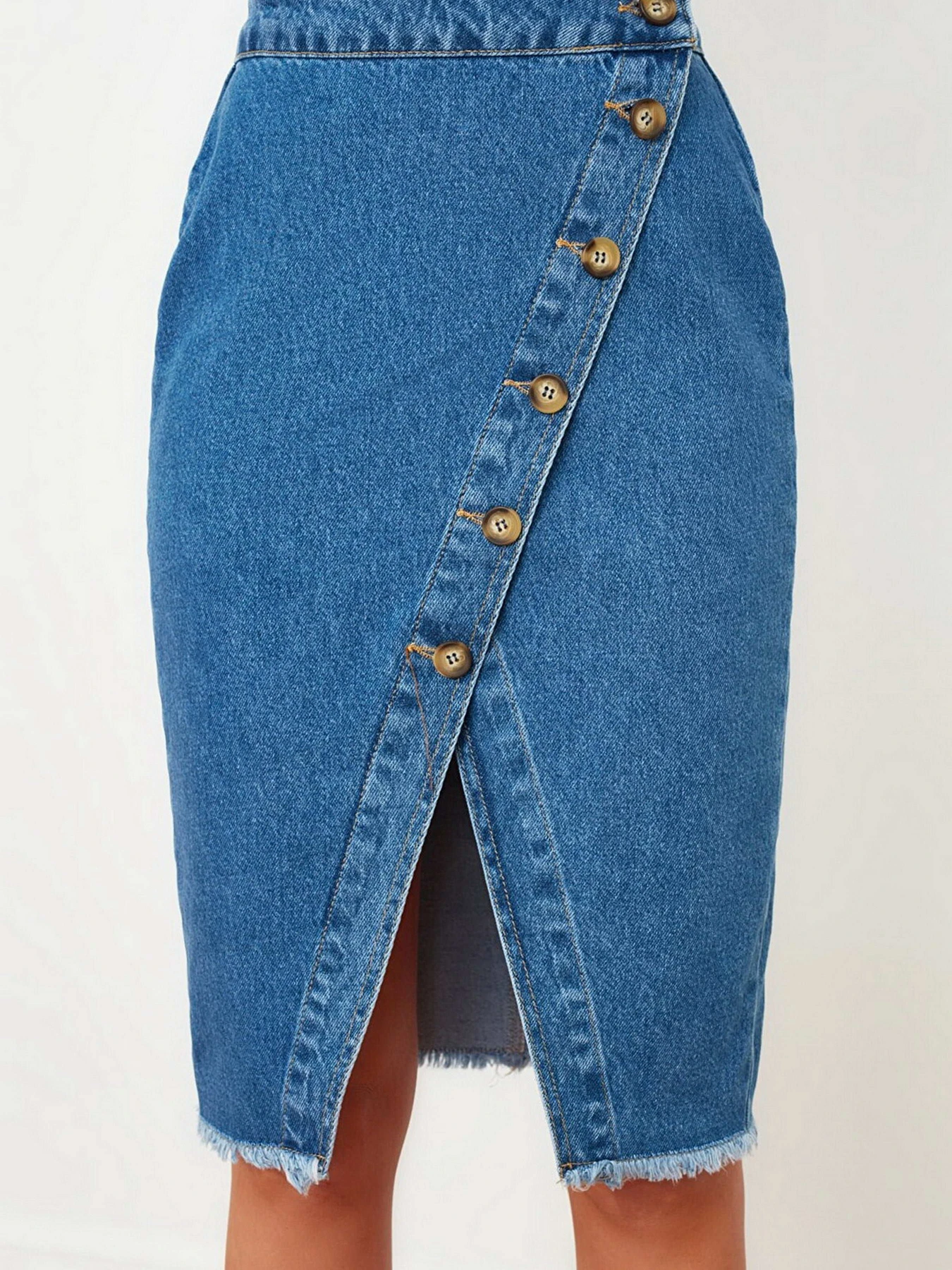 Юбки Trendyol модель TWOSS20ET0494/Mavi Фото