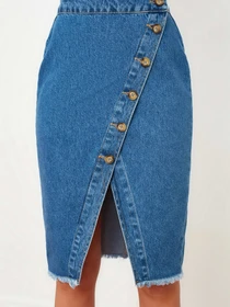 Юбки Trendyol модель TWOSS20ET0494/Mavi Фото