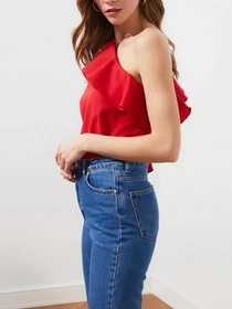 Рубашки Trendyol модель TWOSS21BZ1115/Kırmızı Фото