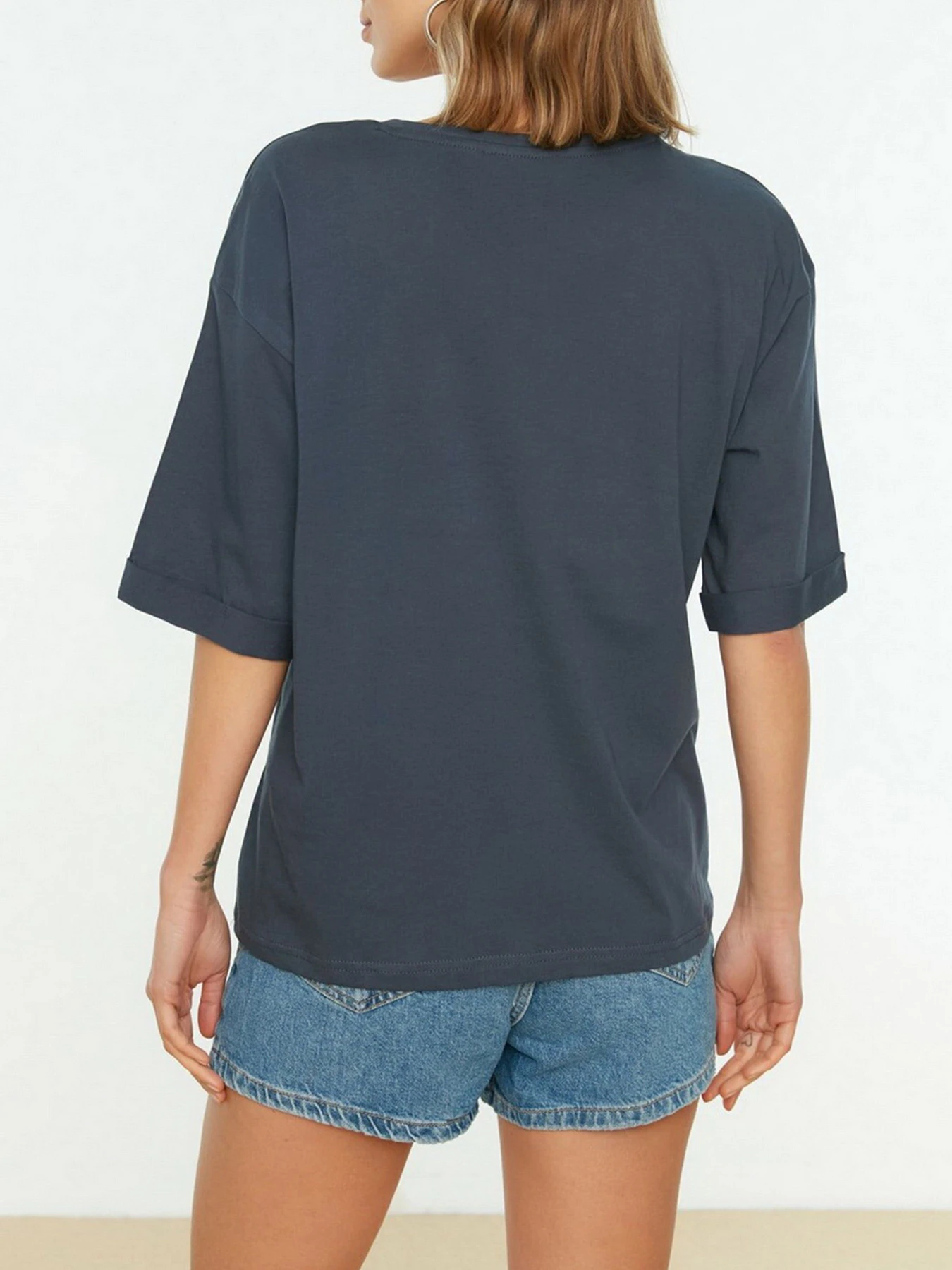Футболки и поло Trendyol модель TWOSS21TS0305/Indigo Фото