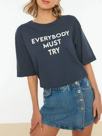 Футболки и поло Trendyol модель TWOSS21TS0305/Indigo Фото