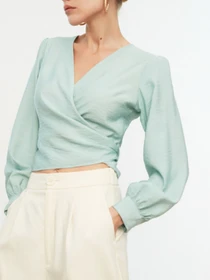 Рубашки Trendyol модель TWOSS22BZ0078/Mint Фото