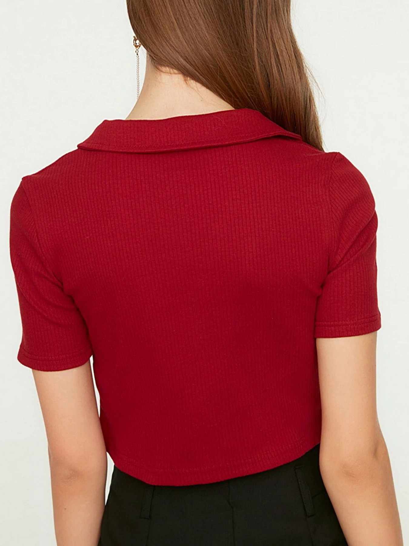 Топ Trendyol модель TWOSS22BZ0522/Bordo Фото