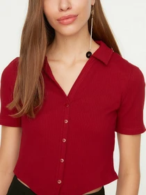 Топ Trendyol модель TWOSS22BZ0522/Bordo Фото
