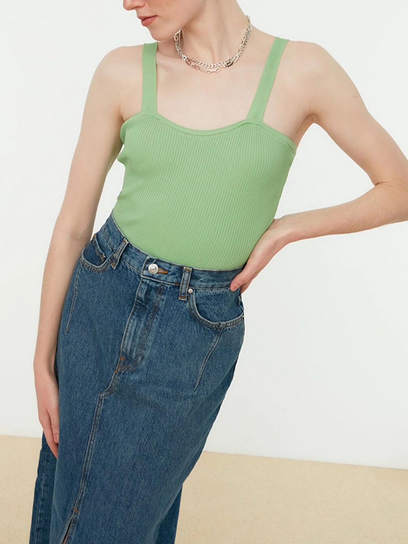 Топ Trendyol модель TWOSS22BZ0786/Mint Фото