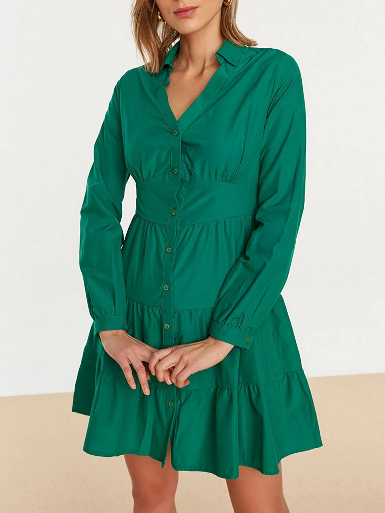 Платья Trendyol модель TWOSS22EL0179/Yesil Фото
