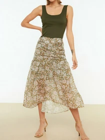 Юбки Trendyol модель TWOSS22ET0104/Haki Фото