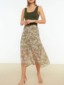 Юбки Trendyol модель TWOSS22ET0104/Haki Фото