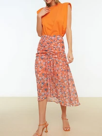 Юбки Trendyol модель TWOSS22ET0104/Turuncu Фото
