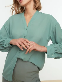 Рубашки Trendyol модель TWOSS22GO0153/Mint Фото