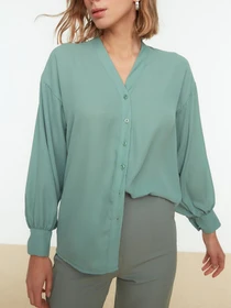 Рубашки Trendyol модель TWOSS22GO0153/Mint Фото