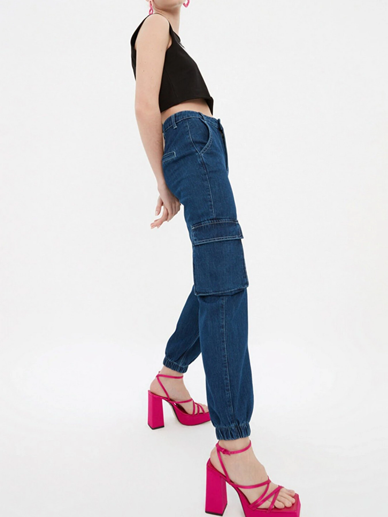 Брюки Trendyol модель TWOSS22JE0150/Mavi Фото