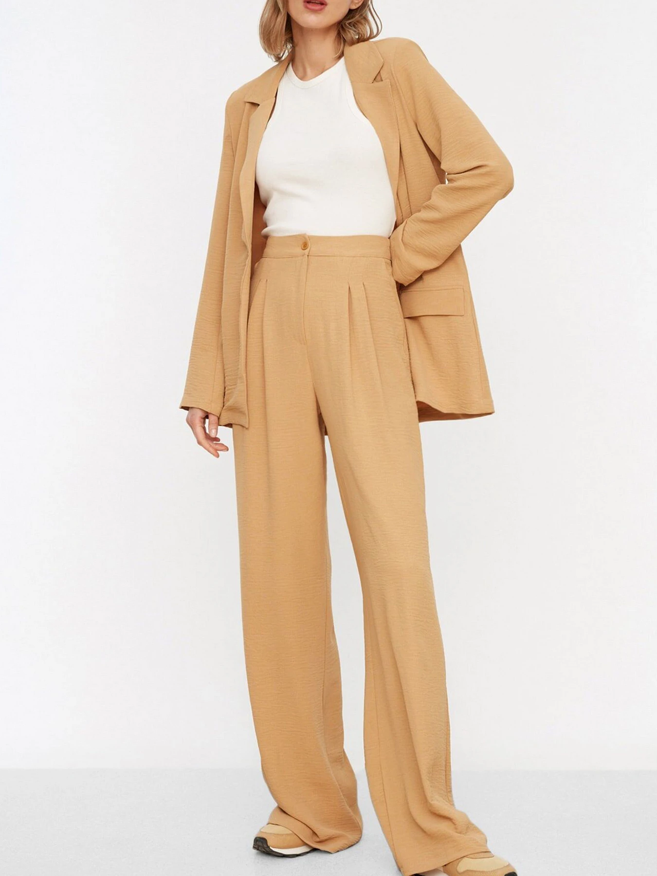 Брюки Trendyol модель TWOSS22PL0086/Camel Фото
