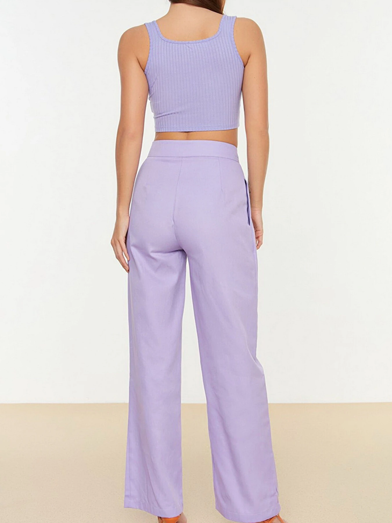 Брюки Trendyol модель TWOSS22PL0165/Mor Фото