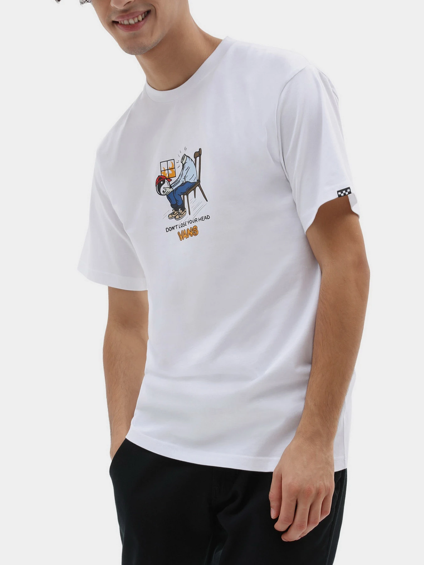Футболки и поло Vans модель VN0000G7WHT1 Футболки и поло Vans модель VN0000G7WHT1 Фото
