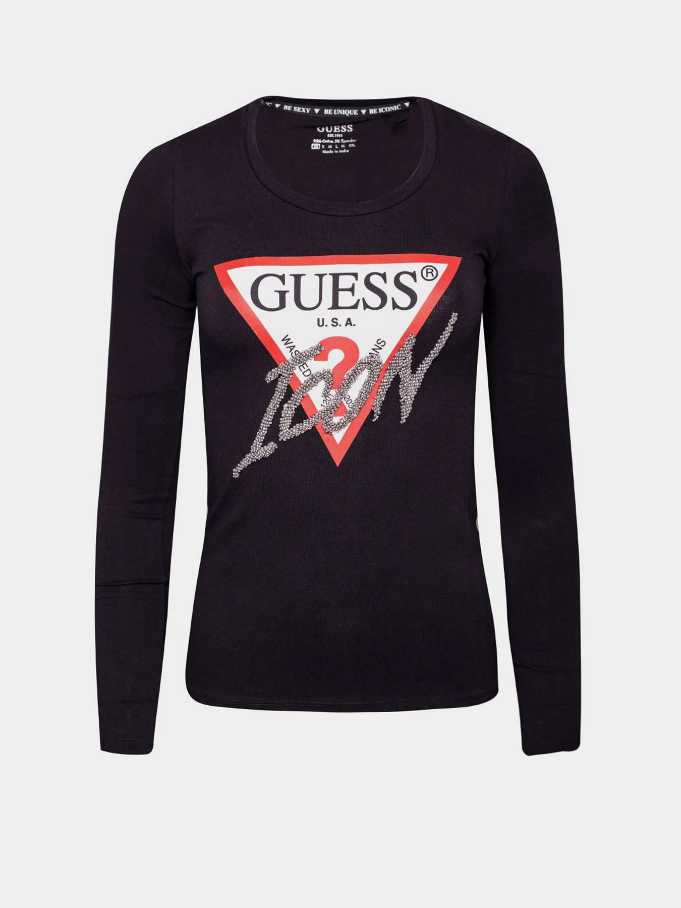 Худи и свитшоты GUESS модель W2YI47-J1311-JBLK Фото