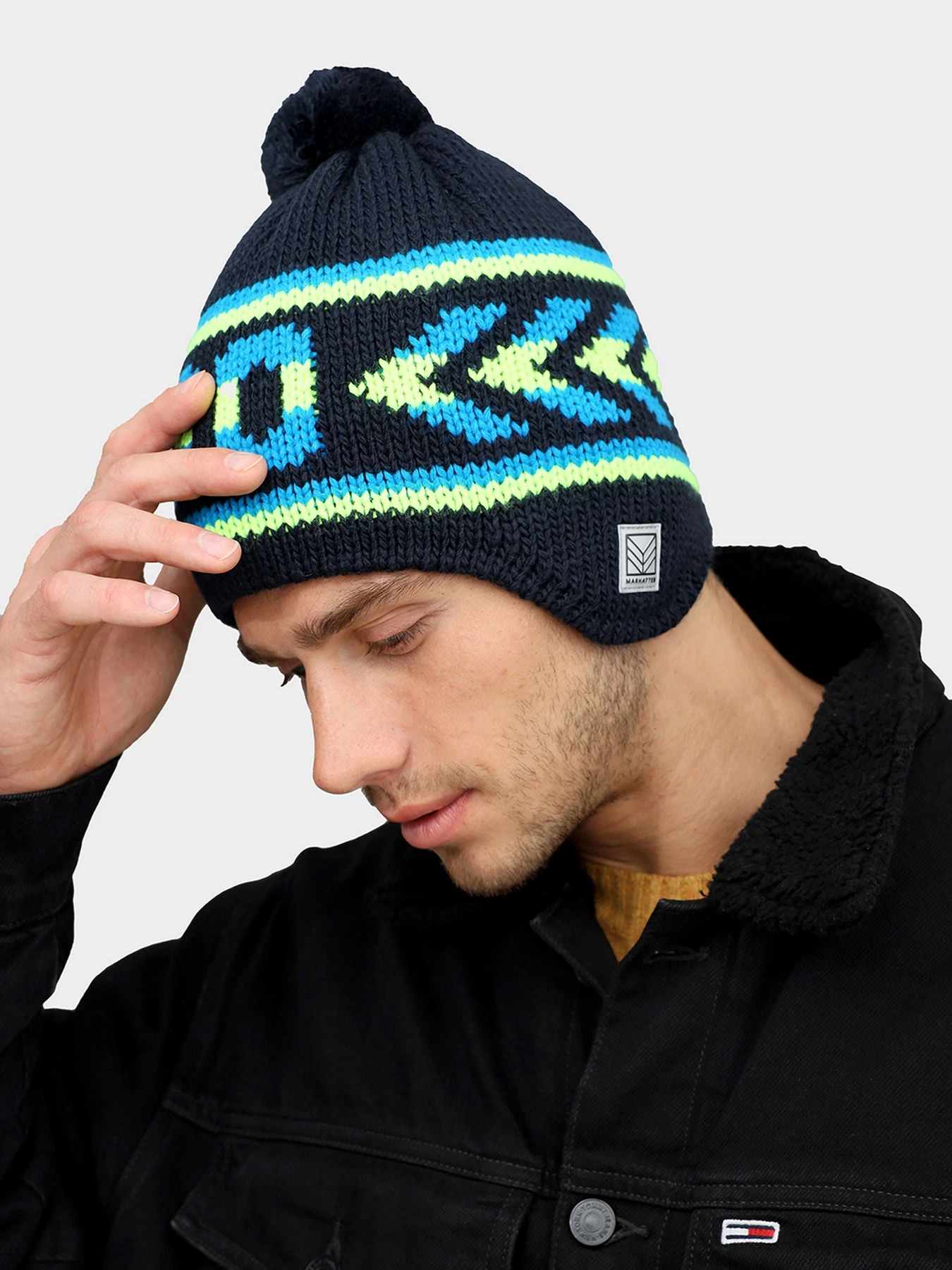 Шапки и кепки Marhatter модель MMU11474/7 сине-салатовый Шапки и кепки Marhatter модель MMU11474/7 сине-салатовый Фото