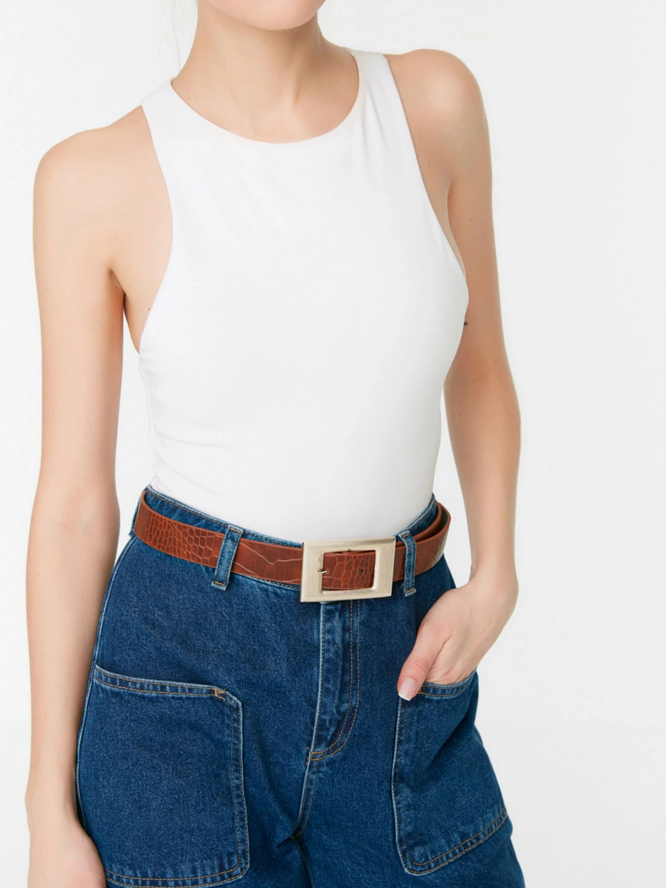 Ремни Trendyol модель TWOSS22KE0026/Taba-Beyaz Ремни Trendyol модель TWOSS22KE0026/Taba-Beyaz Фото