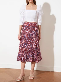 Юбки Trendyol модель TWOSS19FG0026/Cok Renkli Фото