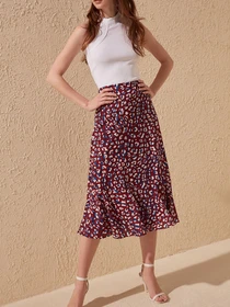 Юбки Trendyol модель TWOSS19FG0026/Cok Renkli Фото