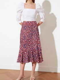 Юбки Trendyol модель TWOSS19FG0026/Cok Renkli Фото