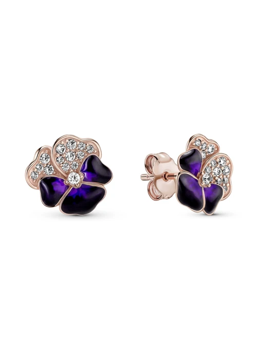 Серьги-гвоздики PANDORA Moments модель 280781C01 Фото