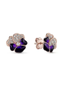 Серьги-гвоздики PANDORA Moments модель 280781C01 Фото