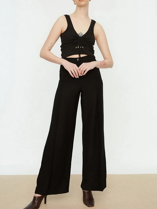 Брюки Trendyol модель TWOSS22PL0121/Siyah Фото