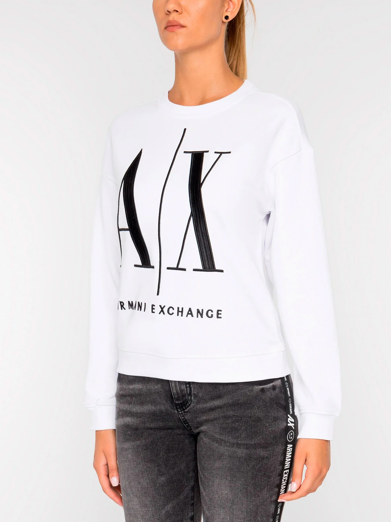 Худи и свитшоты Armani Exchange модель 8NYM02-YJ68Z-1000 Худи и свитшоты Armani Exchange модель 8NYM02-YJ68Z-1000 Фото