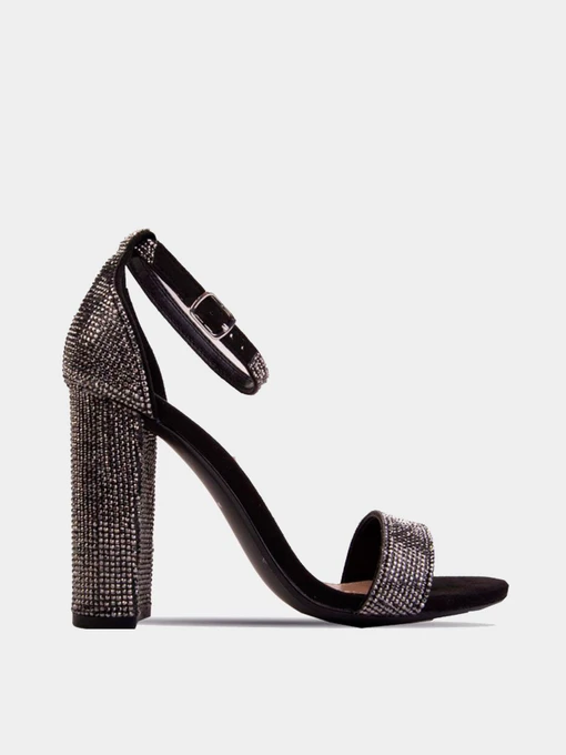 Сандалии Steve Madden модель SM11000371 BLACK CRYSTAL Фото