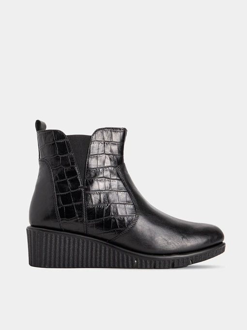 Ботинки и сапоги Caprice модель 25461-25-039 BLACK CROCO COMB Фото